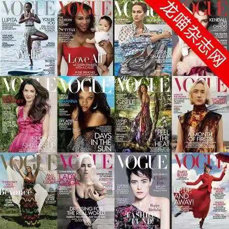 [美国版]Vogue 时尚杂志 2018年合集(全12本)